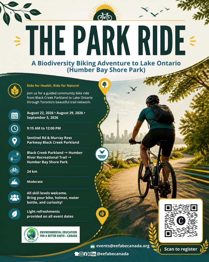 Biodiversity Bike Adventure to lake ontario Biking adventure Lake Ontario